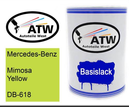 Mercedes-Benz, Mimosa Yellow, DB-618: 500ml Lackdose, von ATW Autoteile West.